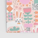 Cute Bunnies Pink Poster Gallery Image 3