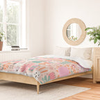 Cute Bunnies Pink Duvet Cover Gallery Image 2