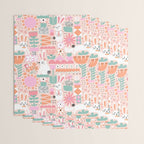 Cute Bunnies Pink Wrapping Paper Gallery Image 3