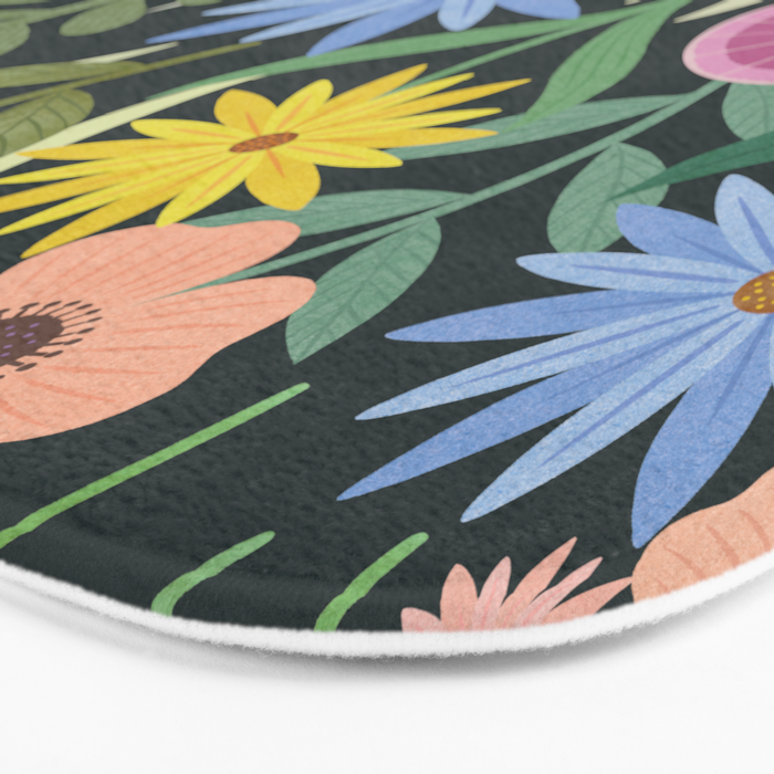 Wildflower Garden - Dark Bath Mat Gallery Image 3