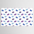 Blue Butterfly Watercolor Tablecloth Gallery Image 2