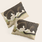 Minhwa: cat & butterfly 2 (Korean traditional/folk art)  Pillow Sham Gallery Image 3