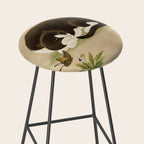 Minhwa: cat & butterfly 2 (Korean traditional/folk art)  Stool Gallery Image 2