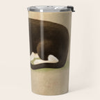 Minhwa: cat & butterfly 2 (Korean traditional/folk art)  Travel Mug Gallery Image 2