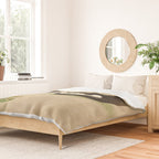 Minhwa: cat & butterfly 2 (Korean traditional/folk art)  Duvet Cover Gallery Image 2