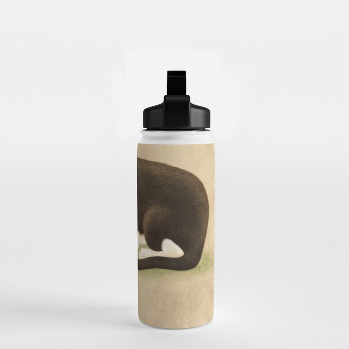 Minhwa: cat & butterfly 2 (Korean traditional/folk art)  Water Bottle Gallery Image 2
