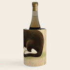 Minhwa: cat & butterfly 2 (Korean traditional/folk art)  Wine Chiller Gallery Image 3