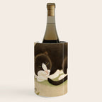 Minhwa: cat & butterfly 2 (Korean traditional/folk art)  Wine Chiller Gallery Image 1