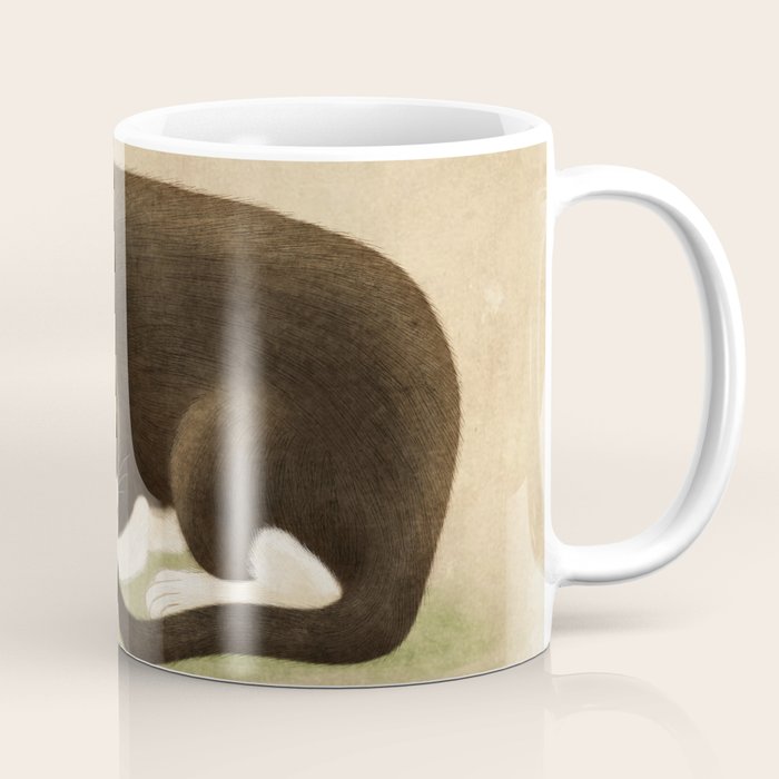 Minhwa: cat & butterfly 2 (Korean traditional/folk art)  Coffee Mug Gallery Image 1