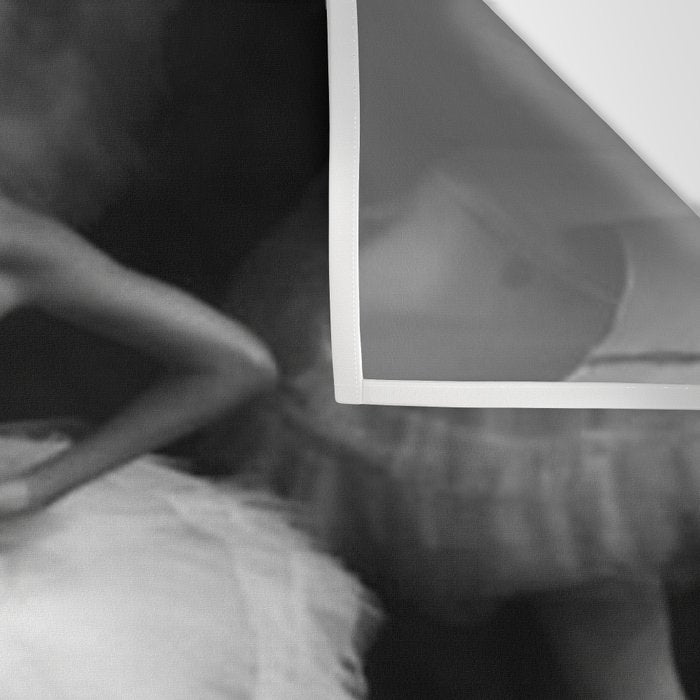 Ballerinas getting ready for the big performance black and white photograph - photographs Wall Tapestry Gallery Image 3