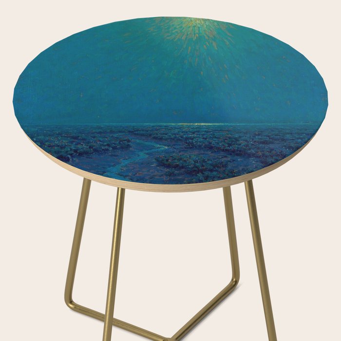Granville Redmond-Moonlight on the Marsh Oil Painting Side Table Gallery Image 2