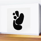 Footprints In Ink White Background Wall Mural Gallery Image 2