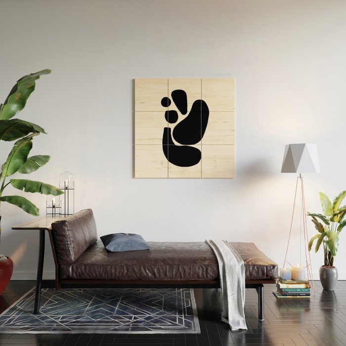 Footprints In Ink White Background Wood Wall Art Gallery Image 2