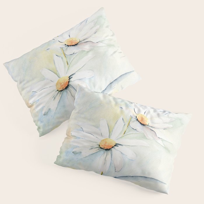 White Daisies Pillow Sham Gallery Image 3