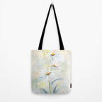 White Daisies Tote Bag Gallery Image 2