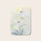 White Daisies Bath Mat Gallery Image 1