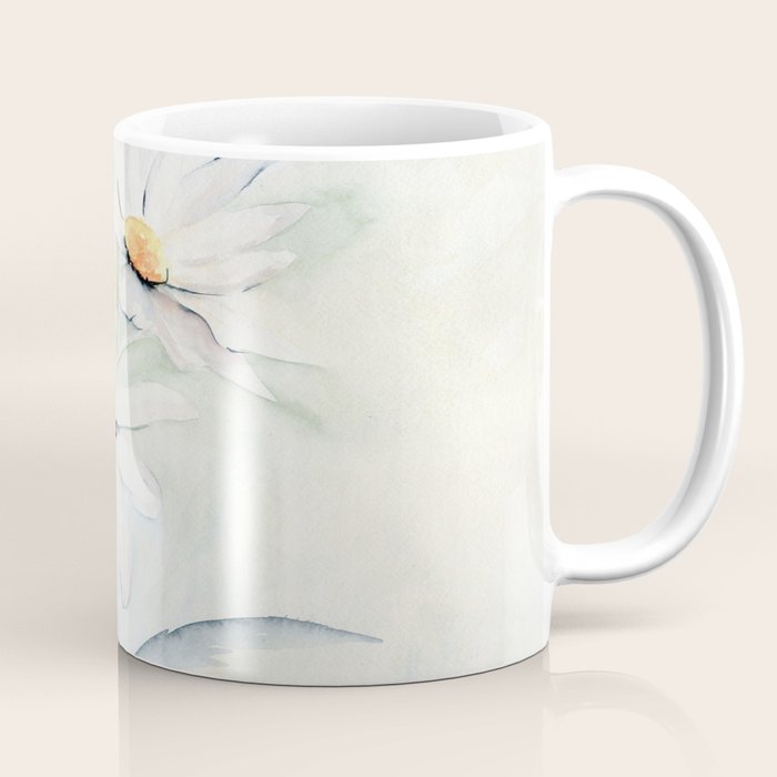White Daisies Coffee Mug Gallery Image 1