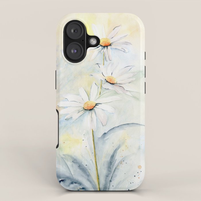 White Daisies iPhone Case Gallery Image 1