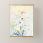 White Daisies Mini Art Print Gallery Image 1