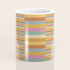 Mixed Stripes Pattern XVIII Retro Rainbow Coffee Mug Gallery Image 4