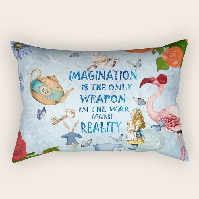 Alice In Wonderland - Imagination Rectangular Pillow Gallery Image 2
