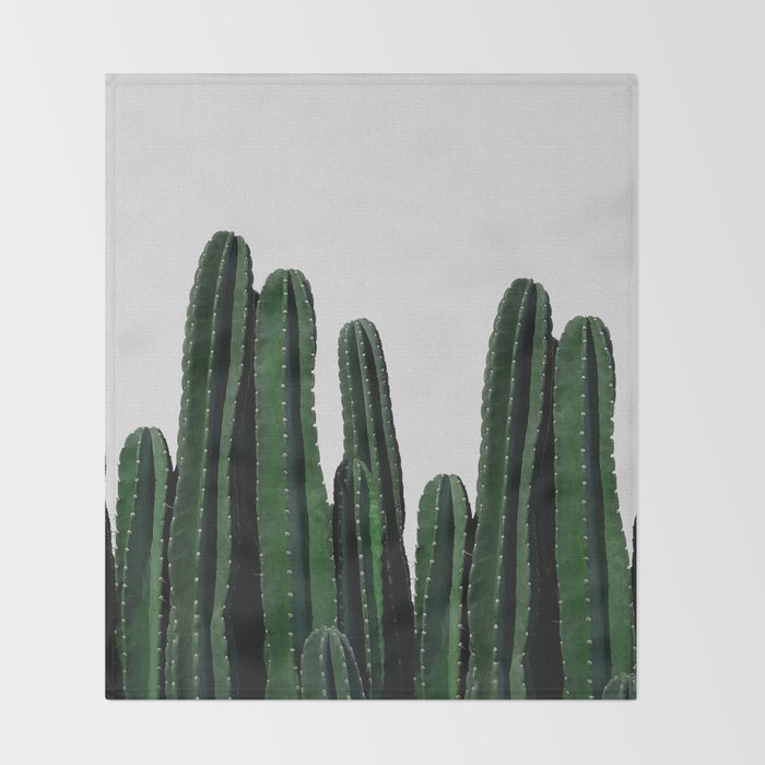 Cactus I Throw Blanket Gallery Image 2