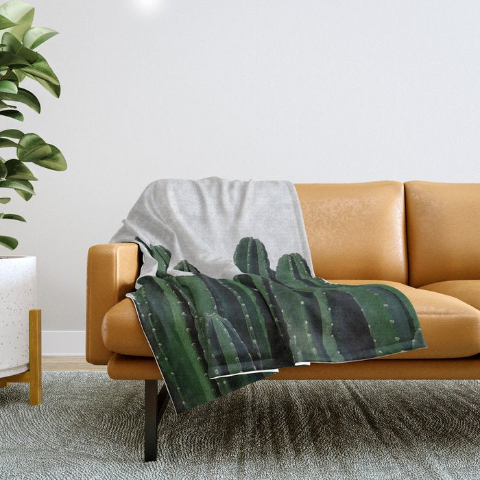Cactus I Throw Blanket Gallery Image 1