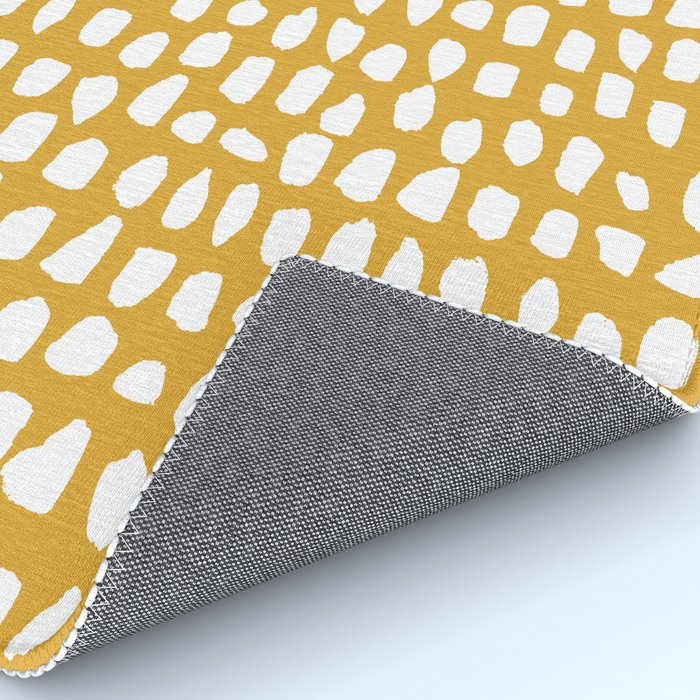 Dots (Mustard Yellow) Rug Gallery Image 4
