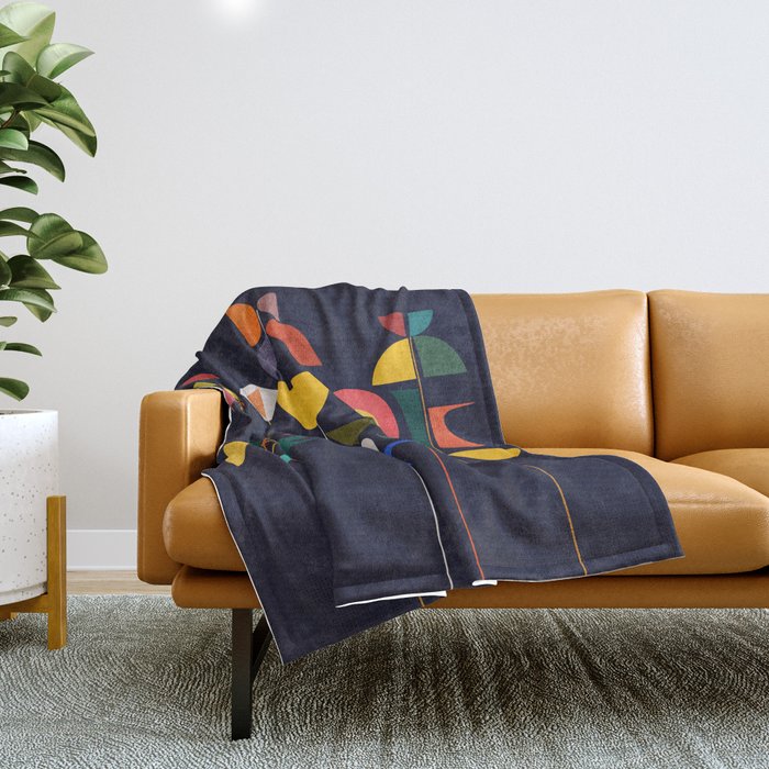 Klee's Garden Throw Blanket Gallery Image 1