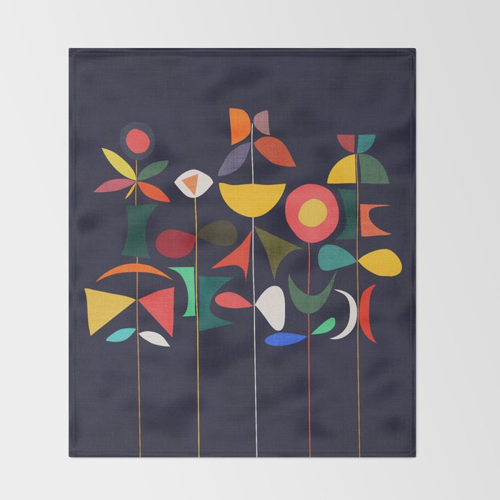 Klee's Garden Throw Blanket Gallery Image 2
