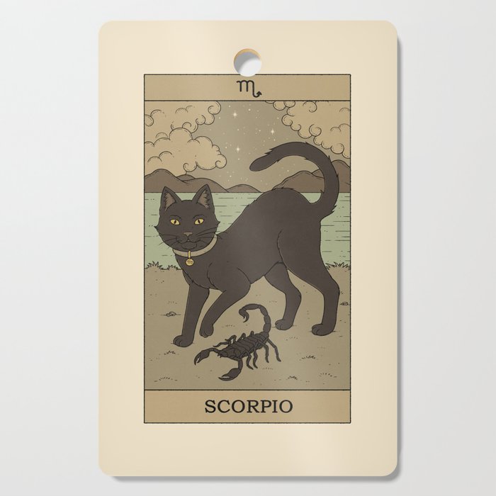 Scorpio Cat Cutting Board Gallery Image 1