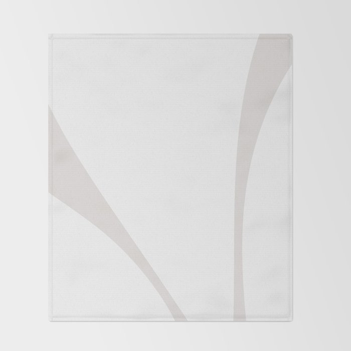 Minimalist Plant Abstract XLIV Throw Blanket Gallery Image 2