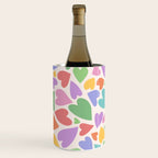 Retro Colorful Hearts Wine Chiller Gallery Image 3