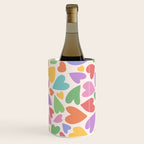Retro Colorful Hearts Wine Chiller Gallery Image 1