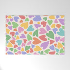 Retro Colorful Hearts Welcome Mat Gallery Image 1