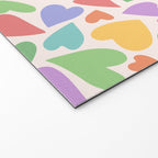 Retro Colorful Hearts Welcome Mat Gallery Image 2