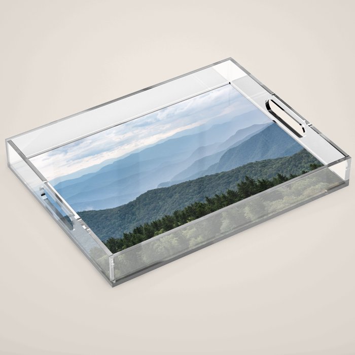 Smoky Mountain National Park -  Summer Adventure Acrylic Tray Gallery Image 1