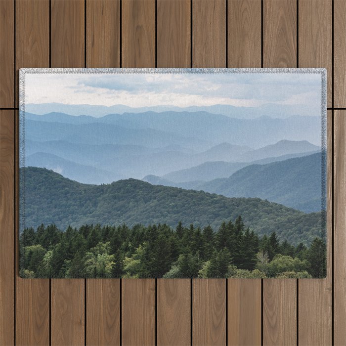Smoky Mountain National Park -  Summer Adventure Outdoor Rug Gallery Image 1