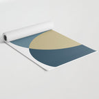 Rise of the Sun - Yellow, Blue, Geometric Art Yoga Mat Gallery Image 2