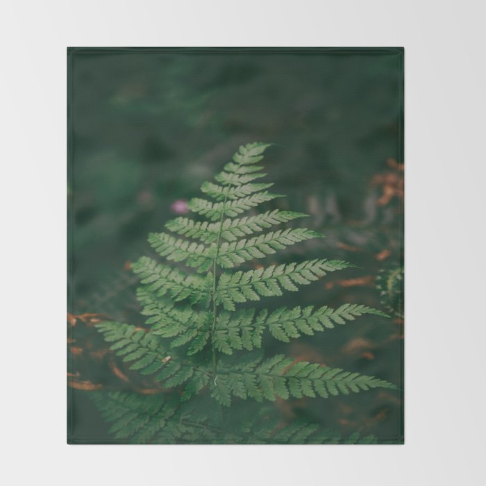 One Fern Throw Blanket Gallery Image 2