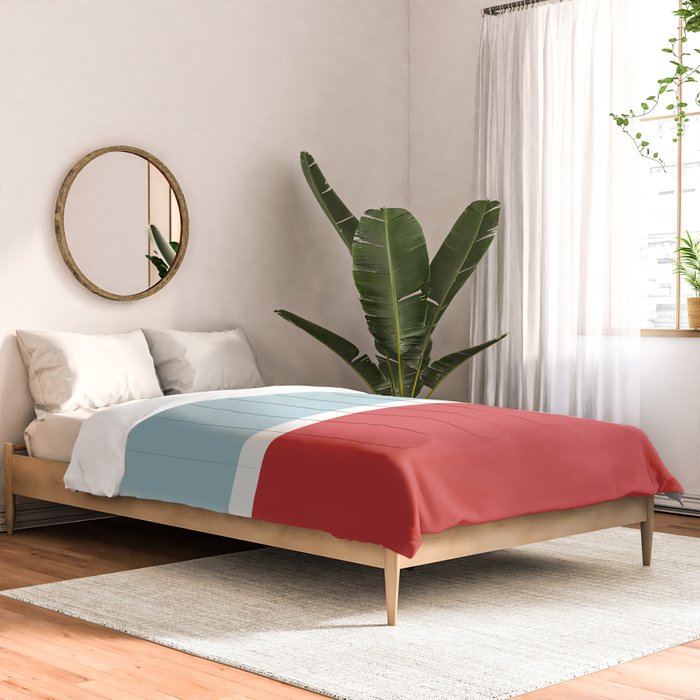 Color Block I Blue Red Comforter Gallery Image 2