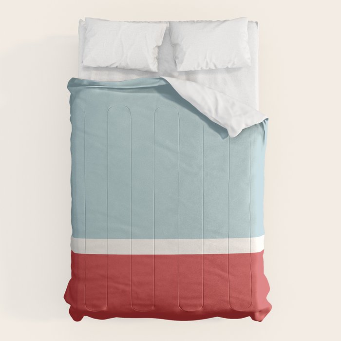 Color Block I Blue Red Comforter Gallery Image 1
