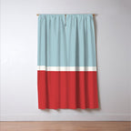 Color Block I Blue Red Window Curtain Gallery Image 3