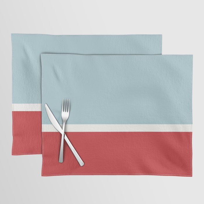 Color Block I Blue Red Placemat Gallery Image 1