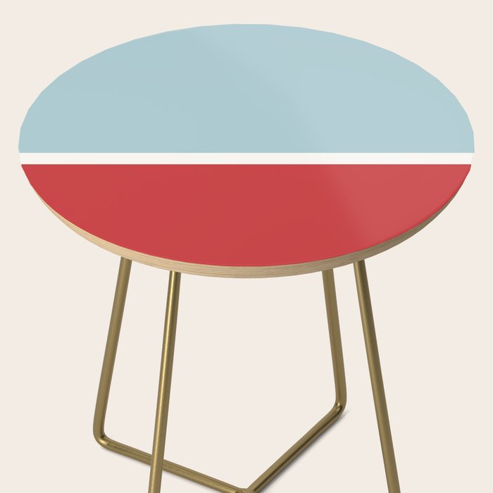 Color Block I Blue Red Side Table Gallery Image 2