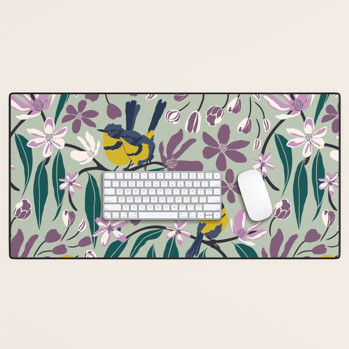 Spring Melody- Wrens Desk Mat Gallery Image 1