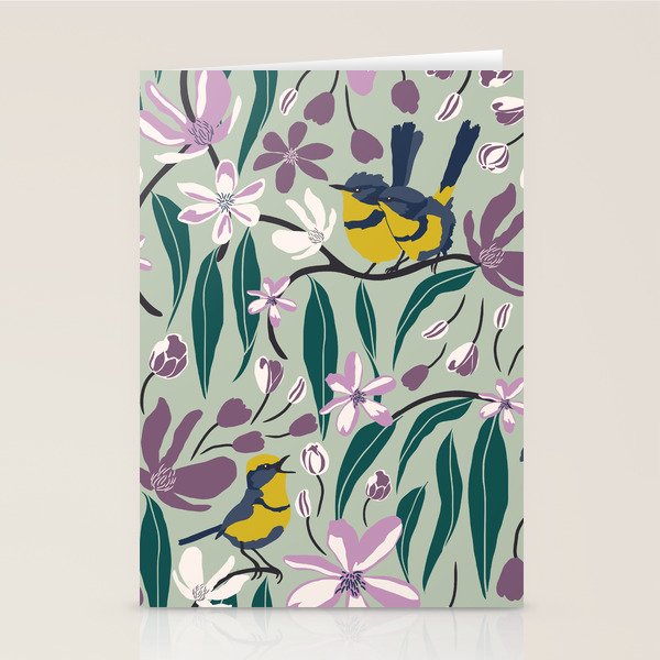 Spring Melody- Wrens Stationery Card Gallery Image 2