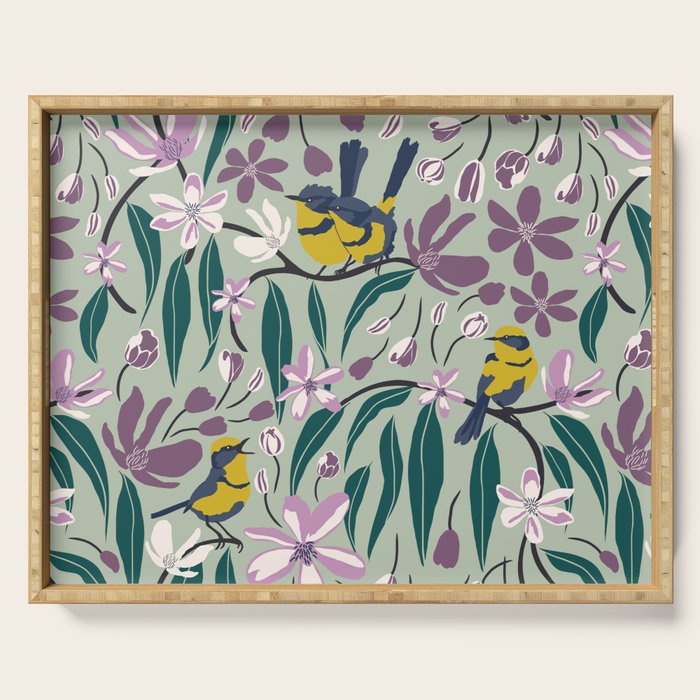 Spring Melody- Wrens Serving Tray Gallery Image 1