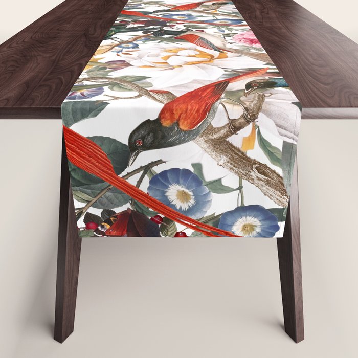 Floral and Birds XXXV Table Runner Gallery Image 1