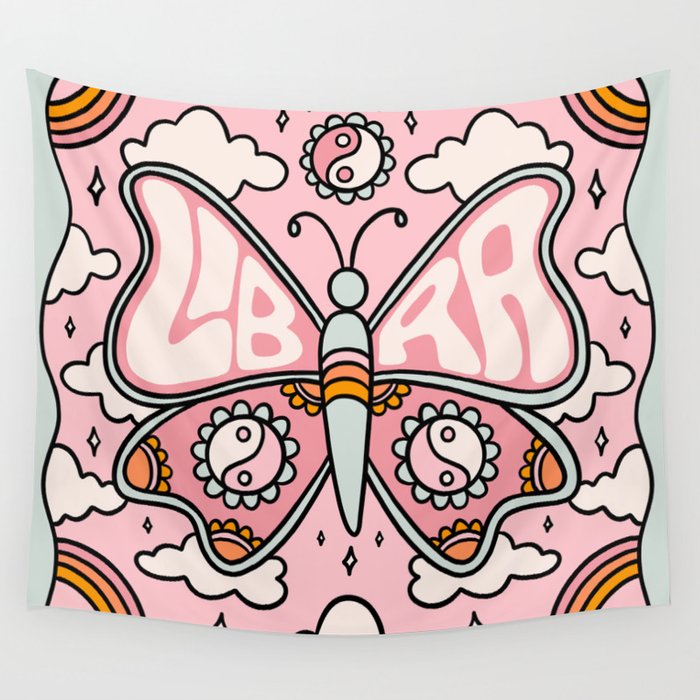 Libra Butterfly Wall Tapestry Gallery Image 4